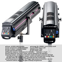 Cañón de Seguimiento LED Profesional de 350W/600W/800W/1000W LED 450, Luz de Seguimiento con Control Manual para Bodas, Iluminación de Escenario