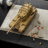 Bloques de Construcción MOC FV4005 Stage II Tank Destroyer, Modelo de Ladrillos de Vehículo Blindado Británico, Juguete Coleccionable de Modelismo Militar