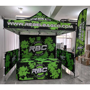 धूप प्रचार 600d तह पॉप अप एल्यूमीनियम 10x10 फीट कस्टम मुद्रित आउटडोर कैनोपी के लिए व्यापार शो तम्बू के लिए - Product Image 2