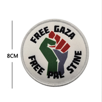 Nouveau style de patch brodé imprimé drapeau palestinien pour sacs d'extérieur, chapeaux, vêtements et manteaux