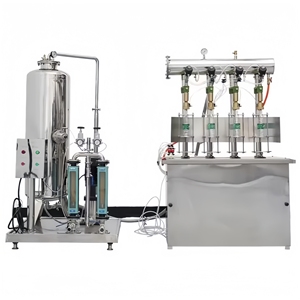 Machine de remplissage semi-automatique de boissons gazeuses <span class=keywords><strong>à</strong></span> <span class=keywords><strong>pression</strong></span> pneumatique pour vin, bière, soda, avec mélange de CO2 - Product Image 1