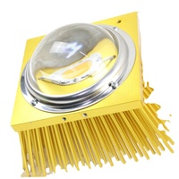 Personnalisé Led Haute Puissance Cob Led Lumière Ronde Amplificateur Dissipateur de Chaleur Cob Led Élèvent Lumière Dissipateur Thermique Aluminium Cxb3590 95 pour Led Noir 100w