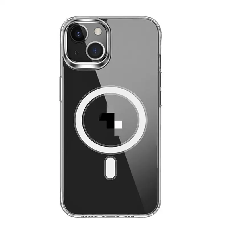 for transparente para 2.5mm space 360 mag safe case for iphone x 11 12 13 14 15 plus pro max magnet back cover