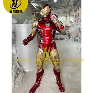 Đồ trang trí người đàn ông sắt sàn lớn điêu khắc Marvel truyện tranh đồ trang trí phát sáng 1: 1 mô hình phòng khách trung tâm mua sắm trang trí - Product Image 1