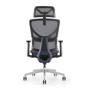 SMS mẫu miễn phí trở lại lưới vải xoay máy tính bàn ghế sang trọng Ergonomic điều hành thương mại văn phòng Ghế với tựa đầu - Product Image 3