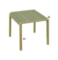 Table basse moderne en plastique ZUOHUI T-009 pour l'extérieur et le salon, avec un design innovant, facile à transporter, 45*45
