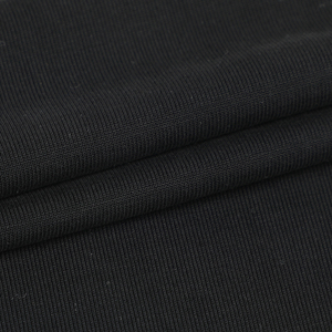 Vải Jersey Thể Thao Dệt Kim Co Giãn 95% Polyester/5% Spandex Màu Đen - Product Image 6