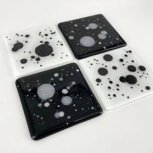 ชุดถาดรองแก้วฝังกระดูกทำมือถาดรองเครื่องดื่มตกแต่งหรูหราเหมาะสำหรับการตกแต่งบ้านหรือโอกาสที่ให้เป็นของขวัญ - Product Image 1