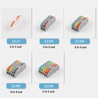 Connexion de câble de cordon rapide sans soudure bornes de câblage rapide sans soudure connecteurs de fil électrique pour bande lumineuse Led