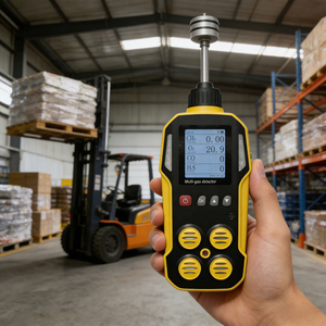 휴대용 가연성 독성 가스 감지기, 오일 가스 정제소 건설 현장용 USB 데이터 전송 기능이 있는 다중 가스 분석기 - Product Image 6