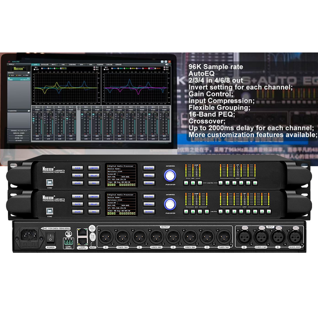 21 Inch Bass Speaker Crossover Digital Professional Audio Management Sound System