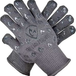Wholesale <b>Double</b> <b>Oven</b> <b>Gloves</b> Microwave Grill Kitchen Safety <b>Gloves</b> Thermal Insulation Heat-Resistant Cotton Kitchen Essentials - Product Image 1