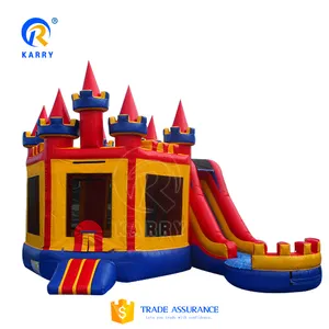 Commercial Inflatable Bouncer And Water Slide Party Rental With Blower bouncer Slide Combo For Sale