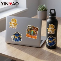 Autocollant personnalisé en vinyle imperméable motif pieuvre graffiti pour ordinateurs portables et décoration de machines, autocollants adhésifs découpés à l'emporte-pièce imprimés