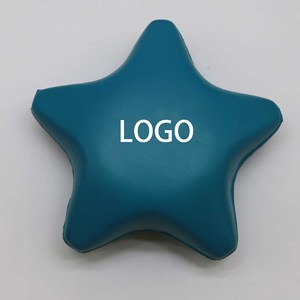 Balle anti-stress en mousse de polyuréthane avec logo personnalisé en forme d'étoile - Product Image 2