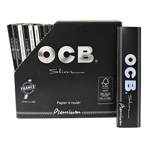 Papiers à rouler OCB Slim Premium en fibres végétales naturelles, combustion lente, sans chlore, sans colorants, ligne de gomme uniforme, plusieurs tailles, fabriqués en France - Product Image 6
