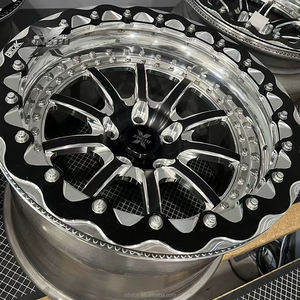 XINGTU <span class=keywords><strong>2</strong></span> 3ピース鍛造合金ビードロックコンケーブホイールビードロック 5x114.3 5x130 5x120 5x112 16 17 18 20インチリム GTR BMW用 - Product Image 1