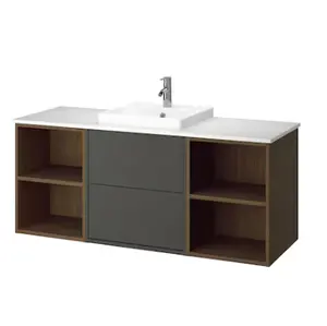 Modern Euro Double Bathroom & Vanities Sink Cabinet with Drawer Custom Made wholesaler