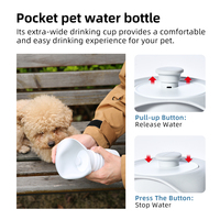 FDA Silicone Pet Bowls & Feeders Pratique En Plein Air Portable Pliable 350ml 550ml 750ml Capacité Chat Chien Bouteille Approuvé PAR LA FDA