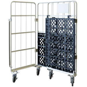 CASE CARTER OEM 500kg draagvermogen, zware uitvoering, inklapbare stalen transportkooi voor supermarkt, wasruimte en omzet. - Product Image 3