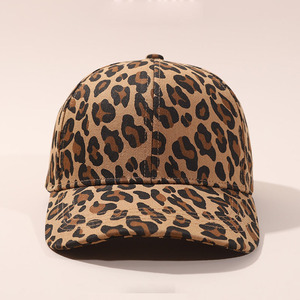 หมวกเบสบอลปักโลโก้แบรนด์ตามสั่ง คุณภาพสูง 6 แผง ปีกโค้ง ลายเสือดาว พิมพ์ลายเรียบๆ ขายส่ง - Product Image 3