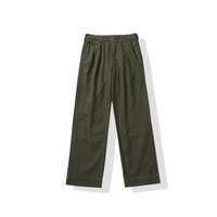 Pantalon Cargo Décontracté pour Homme, Basique, en Sergé HBT à Motif Chevrons, Taille Haute, avec Fermeture Éclair et Boutons sur le Devant, Fournisseur Populaire