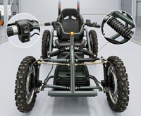 UTV Todoterreno Eléctrico 4x4 de 60V y 8000W, Go-Kart, Buggy Eléctrico para Dunas, Personalización OEM para Uso en Playa, Montaña y Granja