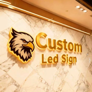 Personalized <b>Wall</b> <b>Mounted</b> Logo Business LED Signage LED Backlit Advertising Letter Sign - Product Image 5