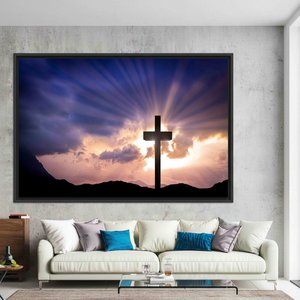 Elegant Printed Canvas Artwork: Serene Nature Landscape,<b>BLACK</b> <b>FRAMED</b> CANVAS - Product Image 3