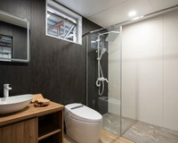 Maison préfabriquée de luxe en forme de cabane Apple, maison modulaire mobile en forme de capsule spatiale pour habitation, villa