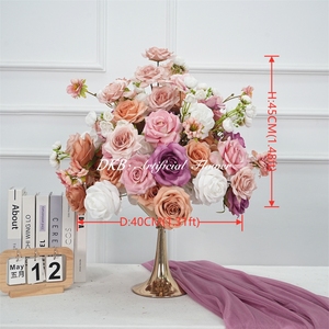 Hot Selling Exquisite Handmade Silk <b>Artificial</b> Flower Balls 40cm for Wedding and Mother's Day Occasions - Product Image 2