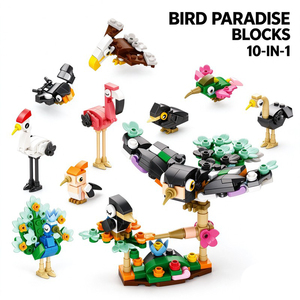 Set di Costruzioni EPT 10-in-1 a Tema Uccelli, Giocattolo Educativo da Collezione per Bambini - Product Image 1