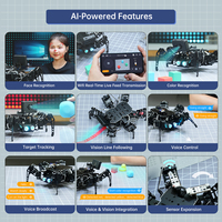 Robot Hexápodo Hiwonder MiniHexa DIY con Visión Artificial y Interacción por Voz, Compatible con Programación y Expansión de Sensores