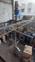 Agitateur de réservoir industriel à double moteur avec impulsionneur en acier inoxydable pour applications en grandes cuves, vertical