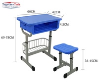 Bureaux et chaises en plastique ABS épaissi pour les écoles primaires et secondaires pour l'apprentissage de la formation pour les étudiants des classes de tutorat