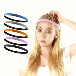 Bandeau de sport en tissu élastique nylon spandex personnalisé, promotionnel, pour la gym, le football, le tennis, pour femmes et hommes, vente en gros usine - Product Image 1