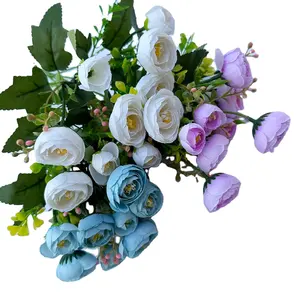 Neues Design Künstliche Blumen Künstliche Seide Künstliche Lange Rose Blume Für Hochzeits dekoration