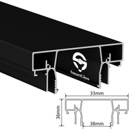 Plafonds tendus sur mesure OEM ODM avec éclairage LED, profilés en aluminium, films décoratifs, tissus tendus en PVC, profilés en aluminium pour plafond