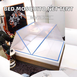 <span class=keywords><strong>Lit</strong></span> simple Portable respirant pliable maille tente auvent mongol <span class=keywords><strong>pliant</strong></span> moustiquaire pour chambre moustiquaire couverture pour - Product Image 2