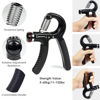 Kit de poignées de main ZHOYA, niveau de résistance réglable, exerceur de doigts de fitness, renforceur, entraîneur de pouce et de poignet en silicone multicolore