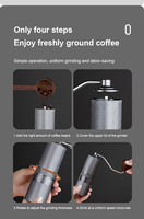 Moulin à café manuel réglable Meilleur moulin à café portable en acier inoxydable pour Moka Pot/AeroPress pour la maison Barista