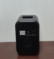 Kulkas Mini Portabel Plastik 110V/220V/12V 8L dengan Lubang Tabung untuk Penggunaan Hotel, Mobil & Mesin Kopi