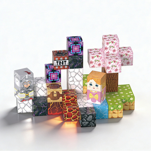 40 pièces <span class=keywords><strong>de</strong></span> mini cubes magnétiques <span class=keywords><strong>de</strong></span> 2 cm, ensemble <span class=keywords><strong>de</strong></span> <span class=keywords><strong>construction</strong></span> <span class=keywords><strong>de</strong></span> tuiles 3D, jouets éducatifs pour enfants, en plastique, certifiés EN71 et CPC - Product Image 2