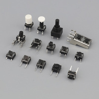 Interrupteur Tactile 6x6mm DIP 2 Broches Longues JC-TS66E Bouton Poussoir Horizontal Mini Interrupteur Tactile