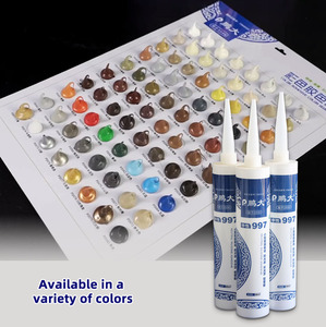 Scellant en silicone blanc résistant aux hautes températures et aux intempéries, imperméable, pour murs-rideaux - Product Image 1