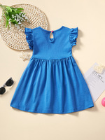 Nouvelle Collection 2025 – Robe d'été pour fillettes, 100 % coton, manches courtes, broderie florale, haute qualité