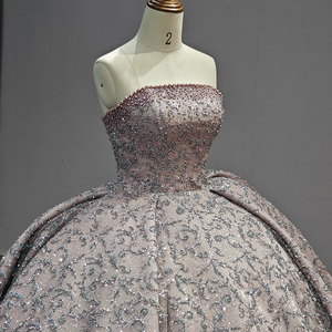 ชุดเดรส6742ราตรีลูกไม้ปักเลื่อมไข่มุกหรูหราสำหรับเด็กผู้หญิง - Product Image 1