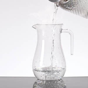 Elégant pichet à eau en plastique avec bec verseur Crystal-Clear PC Beverage <span class=keywords><strong>Carafe</strong></span> pour servir des cocktails Sangria Limonade - Product Image 6