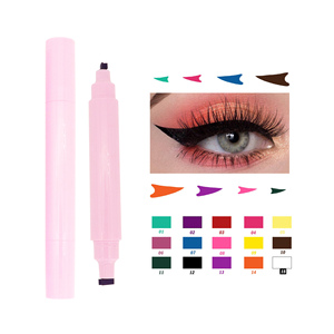 Eyeliner liquide <span class=keywords><strong>Eye</strong></span> <span class=keywords><strong>Liner</strong></span> <span class=keywords><strong>tatouage</strong></span> Eyeliner timbre marque privée maquillage double extrémité noir - Product Image 4
