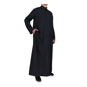 Style islamique traditionnel qatari couleur unie à manches longues Jubba taille 52-65-60 56/54 - Product Image 3